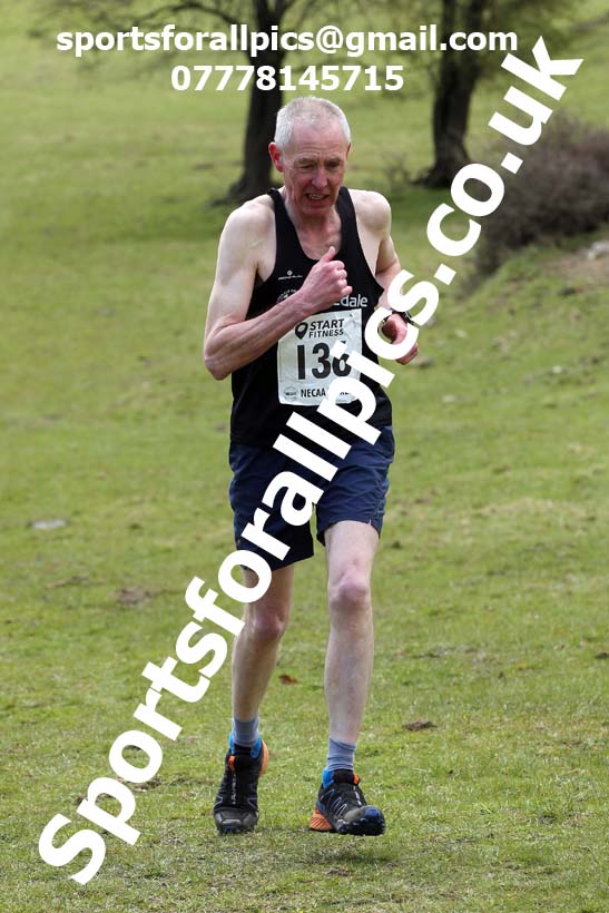 Masters men 2021 NECAA Cross Country Relays, Thornley Farm, Peterlee, Saturday, April 10th. Photo: David T. Hewitson/Sports for All Pics